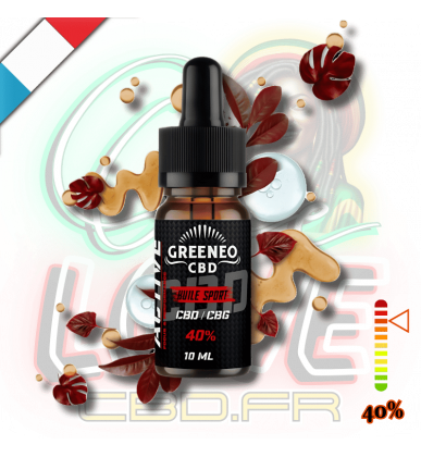 Huile CBD & CBG Active 40% | Isolat | Greeneo