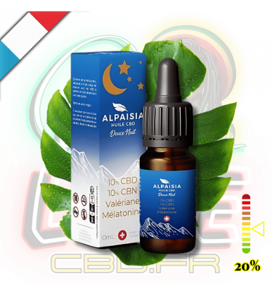 Huile CBD & CBN Douce Nuit 20% | Full Spectrum | Alpaisia