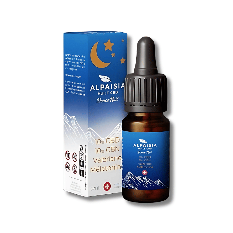Huile CBD & CBN Douce Nuit 20% | Full Spectrum | Alpaisia