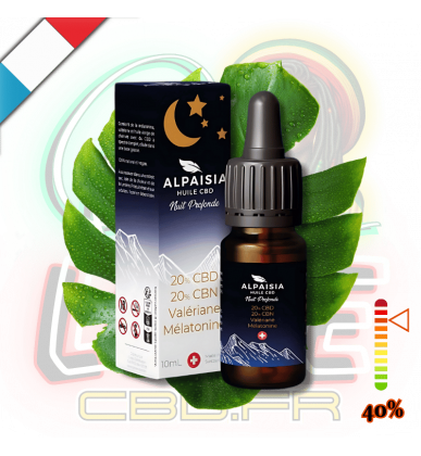 Huile CBD & CBN Nuit Profonde 40% | Full Spectrum | Alpaisia