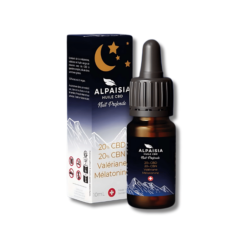 Huile CBD & CBN Nuit Profonde 40% | Full Spectrum | Alpaisia