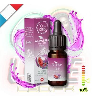 Huile CBD Violette Pastèque 10% | Broad Spectrum | Alpaisia