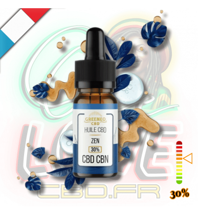 Huile CBD & CBN BIO Zen 30% | Isolat | Greeneo