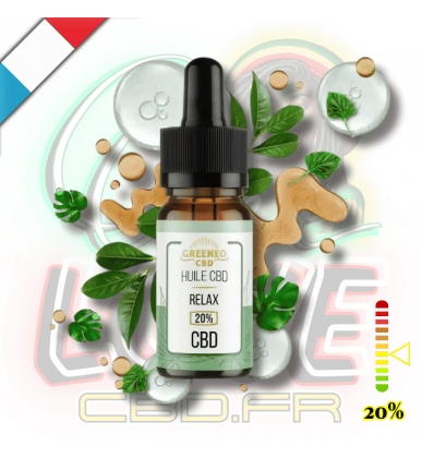 Huile CBD BIO Relax 20% | Isolat | Greeneo
