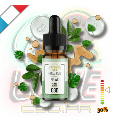 Huile CBD BIO Relax 30% | Isolat | Greeneo