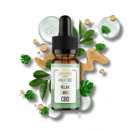 Huile CBD BIO Relax 40% | Isolat | Greeneo Huile CBD BIO Relax 40% | Isolat | Greeneo