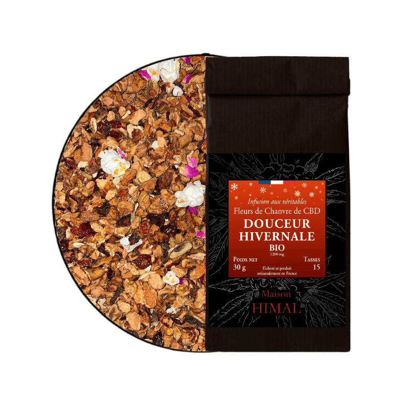 Tisane CBD BIO Douceur Hivernale 30g en vrac | 7% | Maison Himal