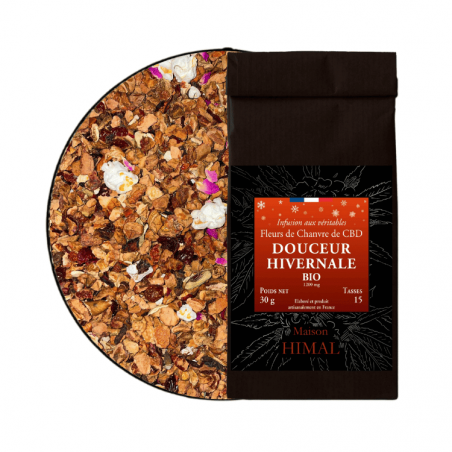 Tisane CBD BIO Douceur Hivernale 30g en vrac | 7% | Maison Himal Tisane CBD BIO Douceur Hivernale 30g en vrac | 7% | Maison Himal