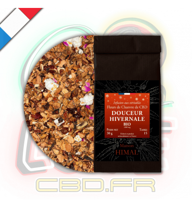 Tisane CBD BIO Douceur Hivernale 30g en vrac | 7% | Maison Himal