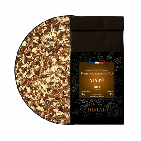Tisane CBD BIO Maté 30g en vrac | 7% | Maison Himal Tisane CBD BIO Maté 30g en vrac | 7% | Maison Himal