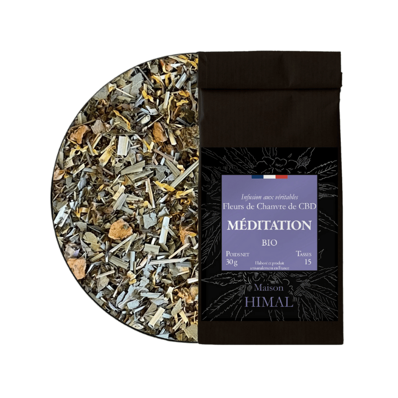 Tisane CBD BIO Méditation 30g en vrac | 6% | Maison Himal