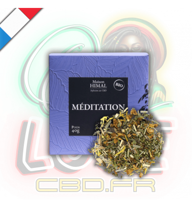 Tisane CBD BIO Méditation x15 sachets | 19mg | Maison Himal