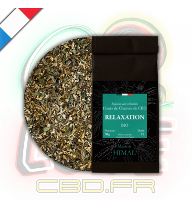 Tisane CBD BIO Relaxation 30g en vrac | 6% | Maison Himal