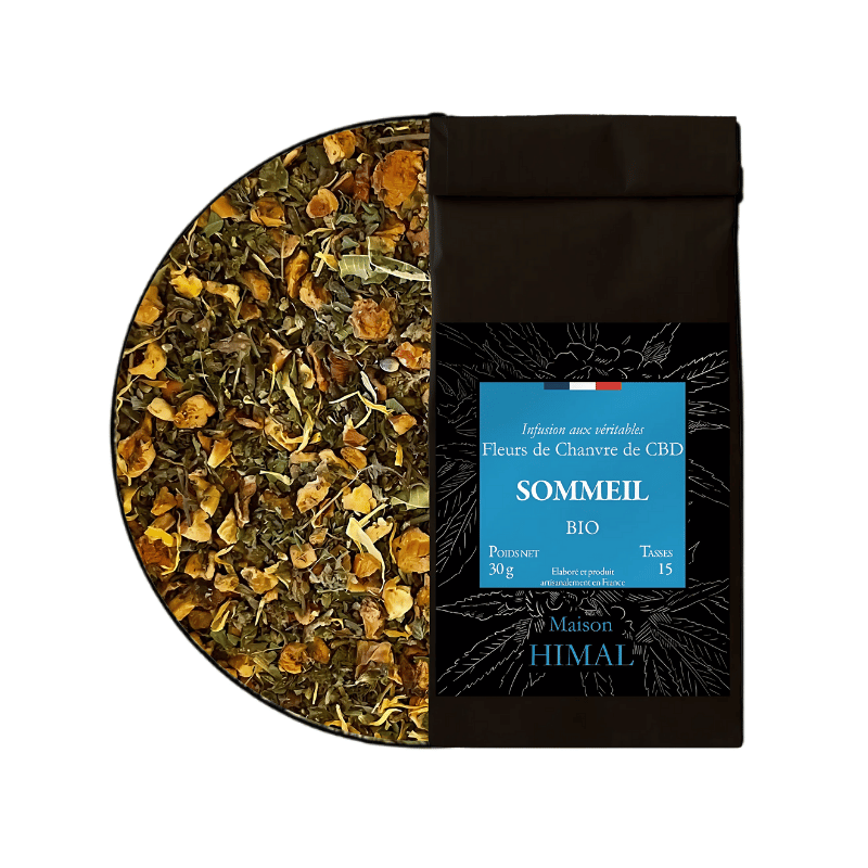 Tisane CBD BIO Sommeil 30g en vrac | 7% | Maison Himal