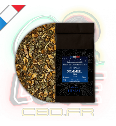 Tisane CBD BIO Super sommeil 30g en vrac | 35% | Maison Himal