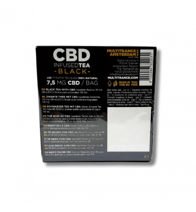 Thé noir CBD x20 sachets | 7,5mg | Multitrance