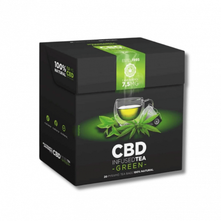 Thé vert CBD x20 sachets | 7,5mg | Multitrance Thé vert CBD x20 sachets | 7,5mg | Multitrance