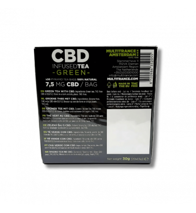 Thé vert CBD x20 sachets | 7,5mg | Multitrance