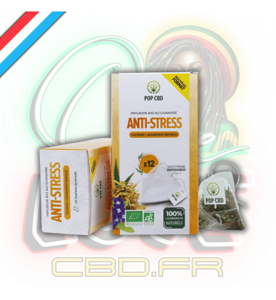 Tisane Chanvre BIO Anti-Stress x12 sachets | 30% | Pop CBD