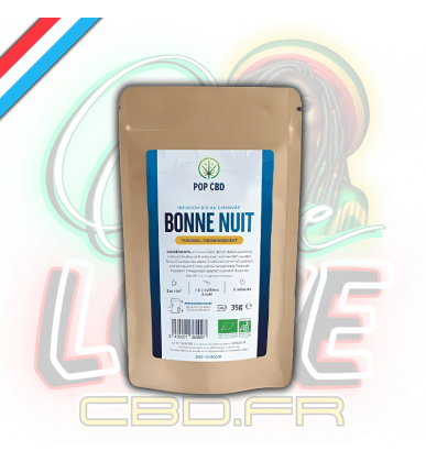 Tisane Chanvre BIO Bonne Nuit 35g en vrac | 30% | Pop CBD