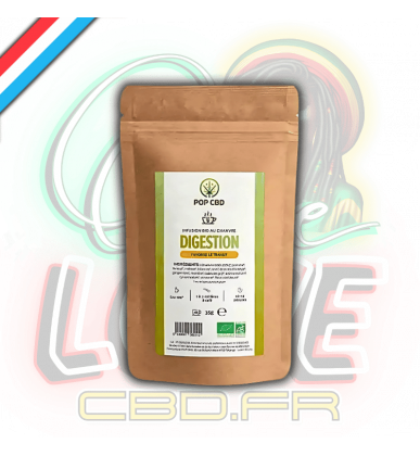 Tisane Chanvre BIO Digestion 35g en vrac | 22% | Pop CBD