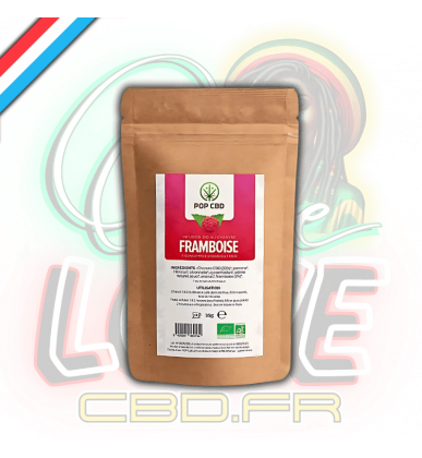 Tisane Chanvre BIO Framboise 35g en vrac | 22% | Pop CBD