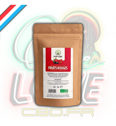 Tisane Chanvre BIO Fruits Rouges 35g en vrac | 22% | Pop CBD