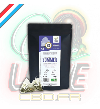 Tisane Chanvre BIO Sommeil x25 sachets | 35% | Pop CBD
