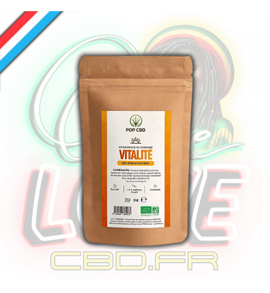 Tisane Chanvre BIO Vitalité 35g en vrac | 22% | Pop CBD