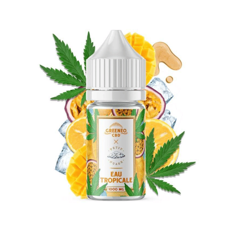 E-liquide CBD Eau tropicale 30ml | 1000mg | Greeneo