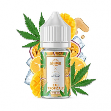 E-liquide CBD Eau tropicale 30ml | 1000mg | Greeneo