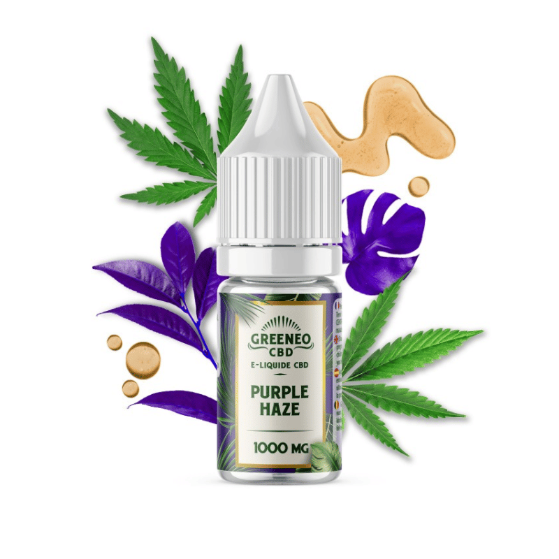 E-liquide CBD Purple Haze 10ml | 1000mg | Greeneo