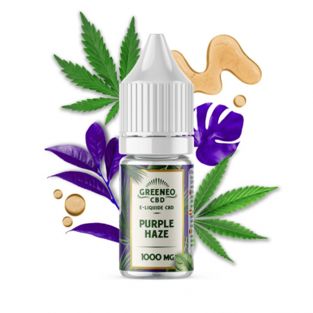 E-liquide CBD Purple Haze 10ml | 1000mg | Greeneo E-liquide CBD Purple Haze 10ml | 1000mg | Greeneo