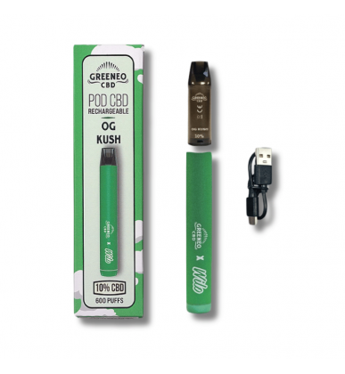Vape Pen CBD Pod OG Kush | 10% | Greeneo