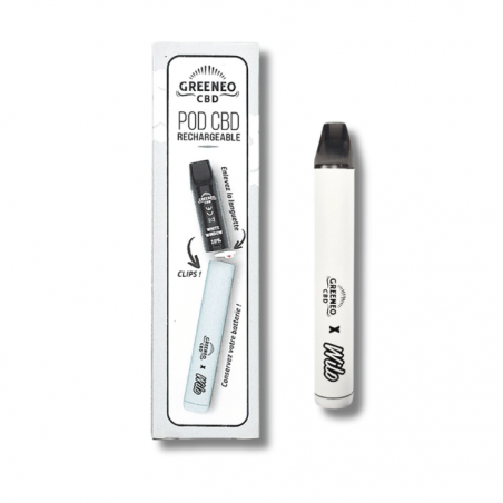 Vape Pen CBD Pod White Window | 10% | Greeneo Vape Pen CBD Pod White Window | 10% | Greeneo
