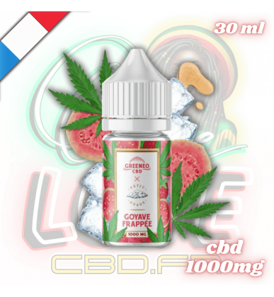 E-liquide CBD Goyave Frappée 30ml | 1000mg | Greeneo