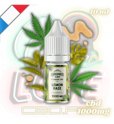 E-liquide CBD Lemon Haze 10ml | 1000mg | Greeneo