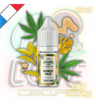 E-liquide CBD Mango Haze 10ml | 300mg | Greeneo