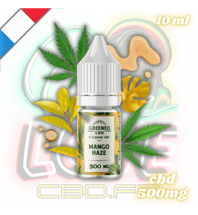 E-liquide CBD Mango Haze 10ml | 500mg | Greeneo