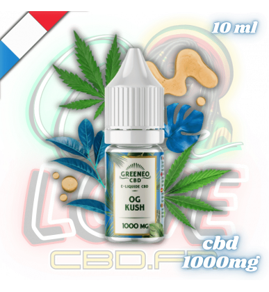 E-liquide CBD OG Kush 10ml | 1000mg | Greeneo