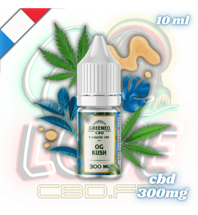 E-liquide CBD OG Kush 10ml | 300mg | Greeneo