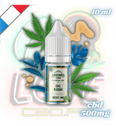 E-liquide CBD OG Kush 10ml | 500mg | Greeneo