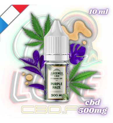 E-liquide CBD Purple Haze 10ml | 500mg | Greeneo