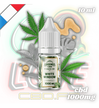 E-liquide CBD White Window 10ml | 1000mg | Greeneo