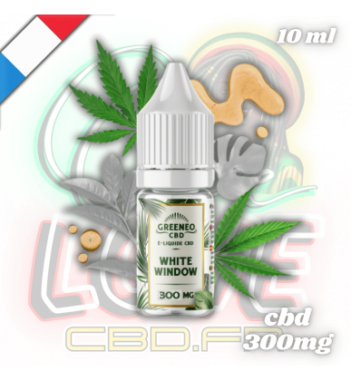 E-liquide CBD White Window 10ml | 300mg | Greeneo