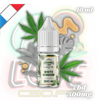 E-liquide CBD White Window 10ml | 500mg | Greeneo