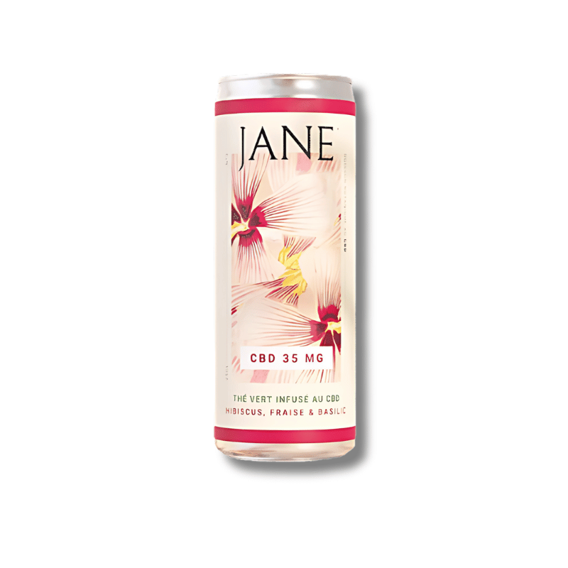 Thé Glacé CBD BIO Hibiscus Fraise Basilic | 25cl | Jane