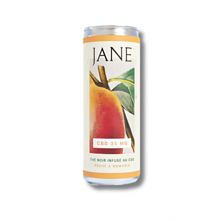 Thé Glacé CBD BIO Pêche Romarin | 25cl | Jane Thé Glacé CBD BIO Pêche Romarin | 25cl | Jane
