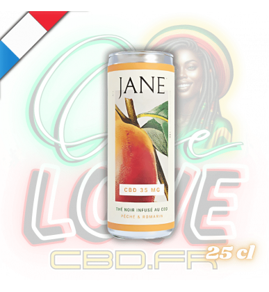 Thé Glacé CBD BIO Pêche Romarin | 25cl | Jane