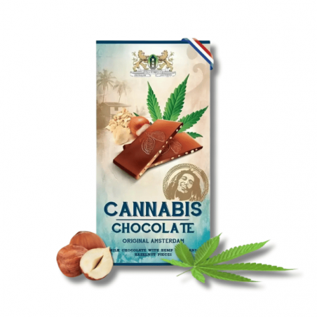 Chocolat au Lait graines de Chanvre & Noisettes | 80g | Multitrance